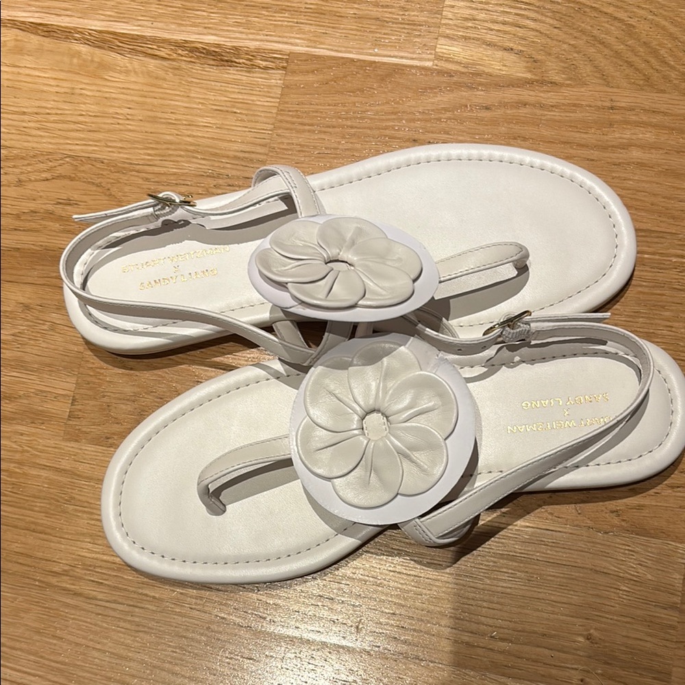 NEW STUART WEITZMAN X SANDY LIANG FLORAL SANDAL